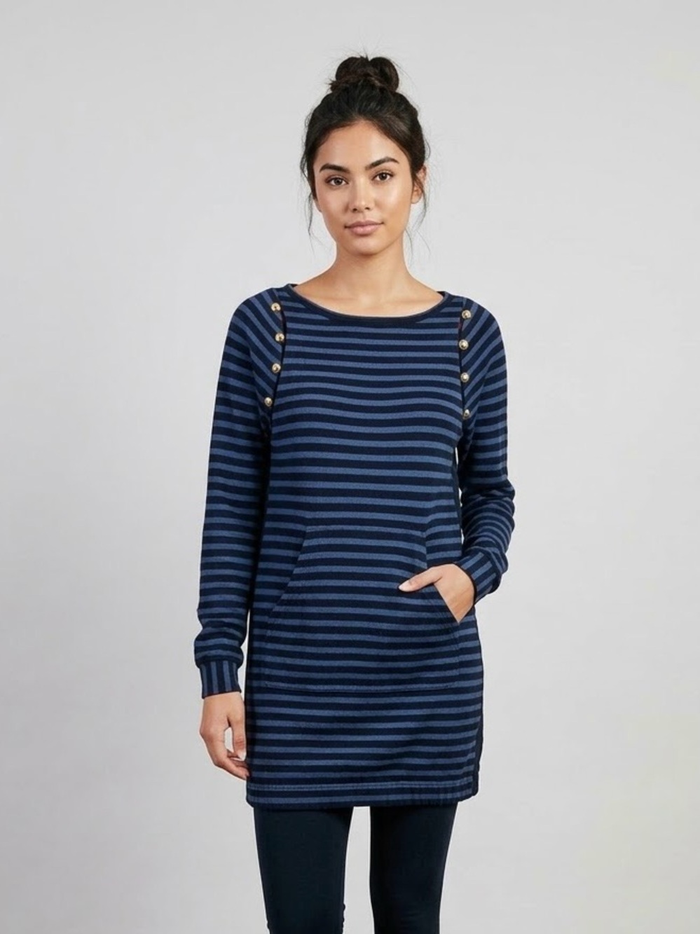 Marc by Marc Jacobs Striped Cotton Tunic Sweater Dress Small